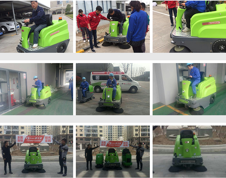 Factory Use Ride on Warehouse Vacuum Floor Sweeper