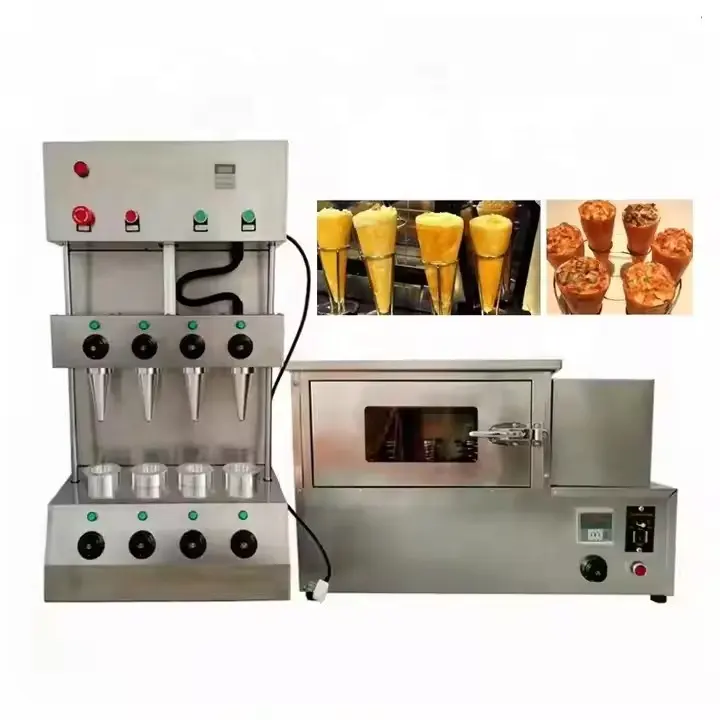 High Efficiency Cone Pizza Machine 4 Head Pizza Cone Machine